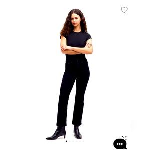 NEW Madewell midrise kick out black jeans